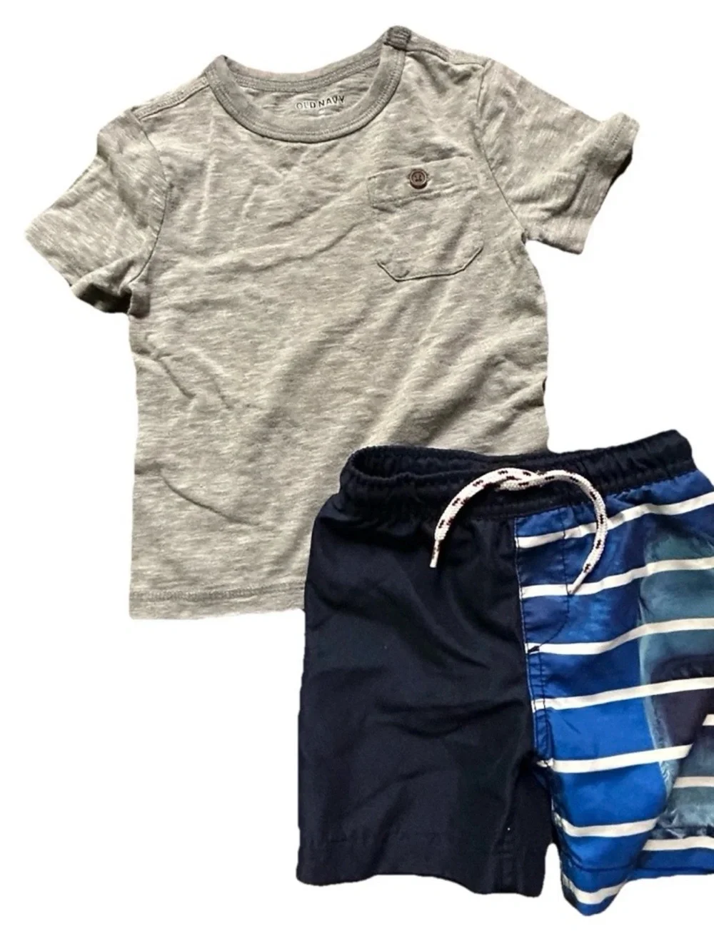 Toddler Boy Summer Lands End Swim Trunks T Shirts Shorts Size 2T Beach - Picture 5 of 6